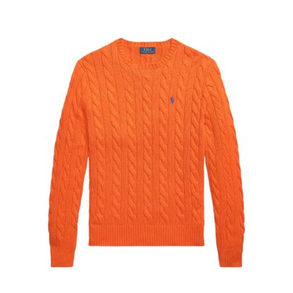 Jersey de Algodón con Cuello Redondo y Logo Bordado