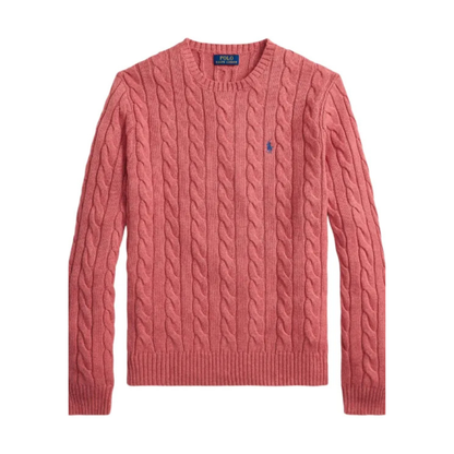 Jersey de Algodón con Cuello Redondo y Logo Bordado