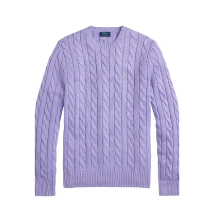 Jersey de Algodón con Cuello Redondo y Logo Bordado